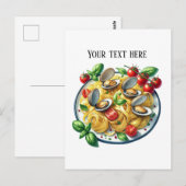 Niedliches Nudelgericht hinzufügen Postkarte (Vorne/Hinten)