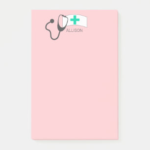 Niedliches Nurse Medical Stethoscope Nursing Hat P Post-it Klebezettel