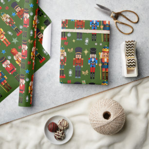 niedliches Nutcracker-Muster Geschenkpapier