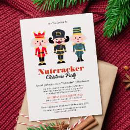 Niedliches Nutcracker Weihnachtsfest Party Einladung