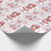 Niedliches Nutcracker Weihnachtsmuster Geschenkpapier (Ecke)