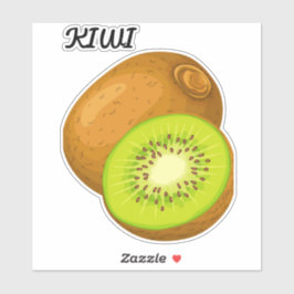 Niedliches Obst Groß, 8 Zoll x 8 Zoll Vinyl Sticke Aufkleber