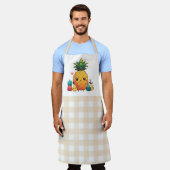 Niedliches Obst mit Gingham Pattern Schürze (Getragen)