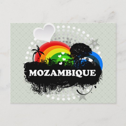 Niedliches Obst Mosambik Postkarte (Vorderseite)