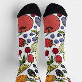 Niedliches Obst- und Erdbeermuster Socken (Oben)
