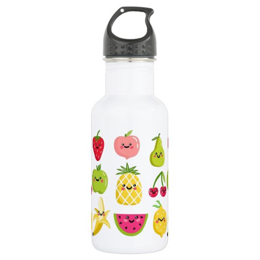 Niedliches Obst Wasserflasche (Vorderseite)