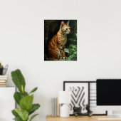 Niedliches Ocicat Cat Art Print Poster (Heimbüro)