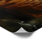 Niedliches Ocicat Cat Art Print Poster (Ecke)