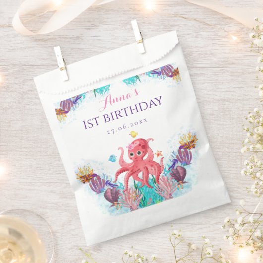 Niedliches Octopus Baby Baby Show Party Geschenktütchen (Ausgeschnitten)