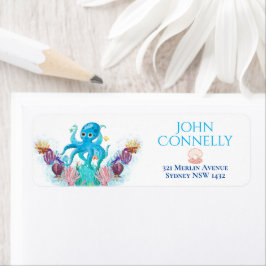 Niedliches Octopus-Baby farbenfroh Adressbuch