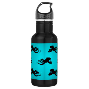 Niedliches Octopusmuster im Türkismeer Trinkflasche