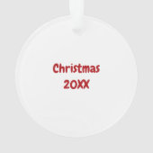 Niedliches Offizielles Cookie Tester Weihnachten Ornament (Rückseite)