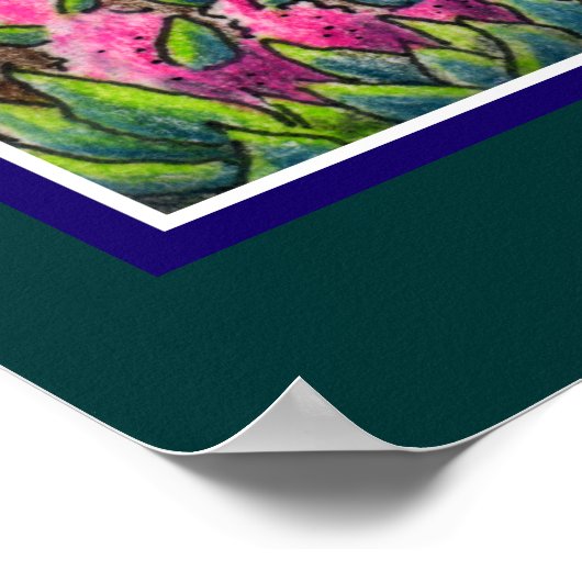 Niedliches Okapi Rettete den Regenwald Poster (Ecke)