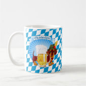 Niedliches Oktoberfest-Beer-Hound Kaffeetasse (Links)