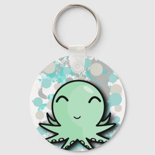 niedliches Oktopus-Design Schlüsselanhänger (Vorderseite)