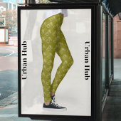 Niedliches Olive Green Toucan Bird Muster Leggings