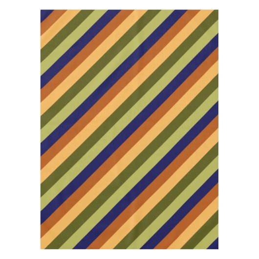Niedliches Olive Sage Navy Streifen Kleine Tablett Tischdecke (Vorderseite)
