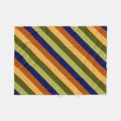 Niedliches Olive Sage Navy Streifen Kleines Fleece (Vorderseite (Horizontal))