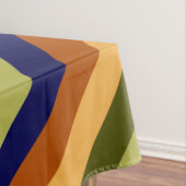 Niedliches Olive Sage Navy Stripes Medium Tableclo Tischdecke (Beispiel)