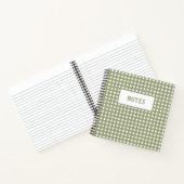 Niedliches Olive- und White-Kariert-Everyday-Noteb Notizblock (Innenseite)