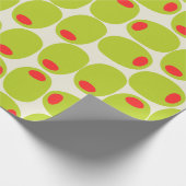 Niedliches Olive Wrapper Geschenkpapier (Ecke)