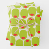 Niedliches Olive Wrapper Geschenkpapier Set (Beispiel)
