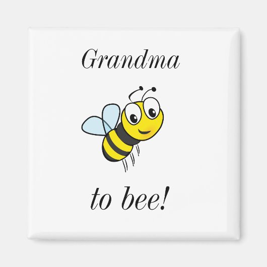 Niedliches Oma für Bee Magnet (Vorne)