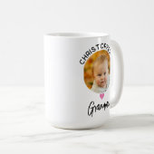 Niedliches Oma, rosa Herz Kaffeetasse (VorderseiteRechts)