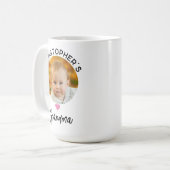 Niedliches Oma, rosa Herz Kaffeetasse (Vorderseite Links)