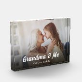 Niedliches Oma Script Personalisiert Fotoblock (Links)