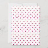 Niedliches ombre rosa HOHO Galentine-Day-Party Einladung (Rückseite)