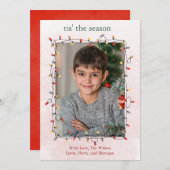 Niedliches One Foto String Lights Weihnachten (Vorne/Hinten)