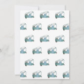 Niedliches One Happy Camper Trees Camping 1. Gebur Einladung (Rückseite)