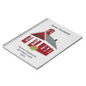 Niedliches One Room Schoolhouse SpiralNotebook Notizblock (Linke Seite)