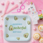 Niedliches Onederful Avocado 1. Geburtstag Party Pappteller (Party)