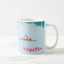 Niedliches Open Water Schwimmen Naturemütter Tag