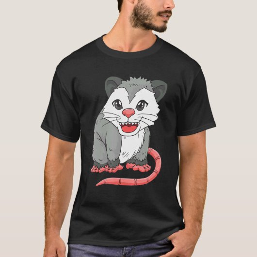 Niedliches Opossum T-Shirt (Vorderseite)