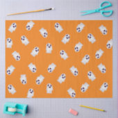 Niedliches Orange & Black Spooky Ghost Halloween Seidenpapier (Basteln)