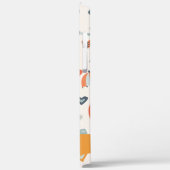 Niedliches Orange Blue Spring Rainbow Clouds Muste Case-Mate iPhone Hülle (Rückseite / Links)