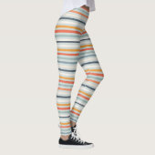 Niedliches Orange Blue Spring Rainbow Clouds Muste Leggings (Rechts)