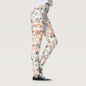 Niedliches Orange Blue Spring Rainbow Clouds Muste Leggings (Rechts)