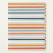 Niedliches Orange Blue Spring Rainbow Clouds Muste Planer (Rückseite)