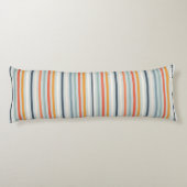 Niedliches Orange Blue Spring Rainbow Clouds Muste Seitenschläferkissen (Rückseite)