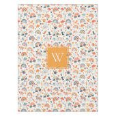 Niedliches Orange Blue Spring Rainbow Clouds Muste Tischdecke (Vorderseite)