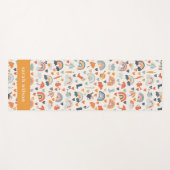 Niedliches Orange Blue Spring Rainbow Clouds Muste Yogamatte (Vorderseite (Horizontal))