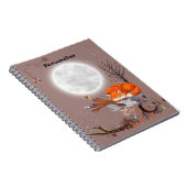 Niedliches Orange Fox Full Moon Journal-Notebook Notizblock (Rechte Seite)