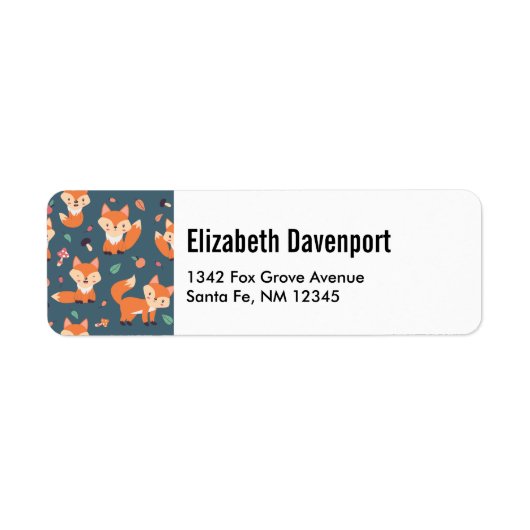 Niedliches Orange Fox Tiermuster (Vorne)