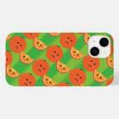 Niedliches Orange iPhone Case (Rückseite (Horizontal))