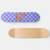 Niedliches orange Lama Skateboard (Horizontal)