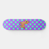 Niedliches orange Lama Skateboard (Horizontal)